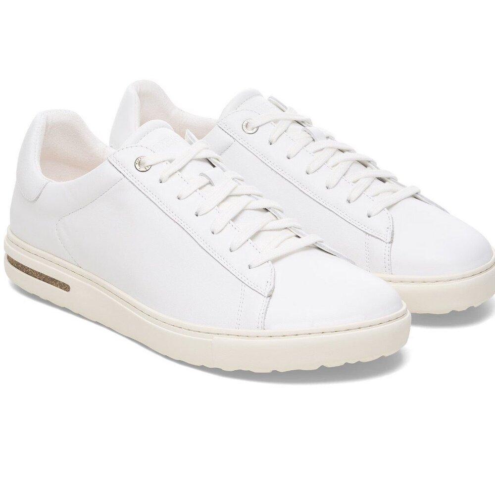 Mens White Leather Birkenstock Bend Low Sneaker Trainer 12 US 45 EUR  [1017723] - Picture 2 of 10